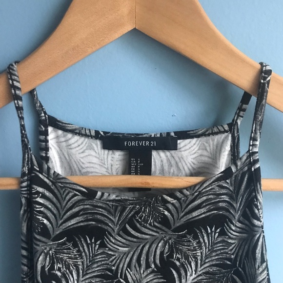 Forever 21 Palm Print Halter Top Cami Dress - Picture 5 of 5